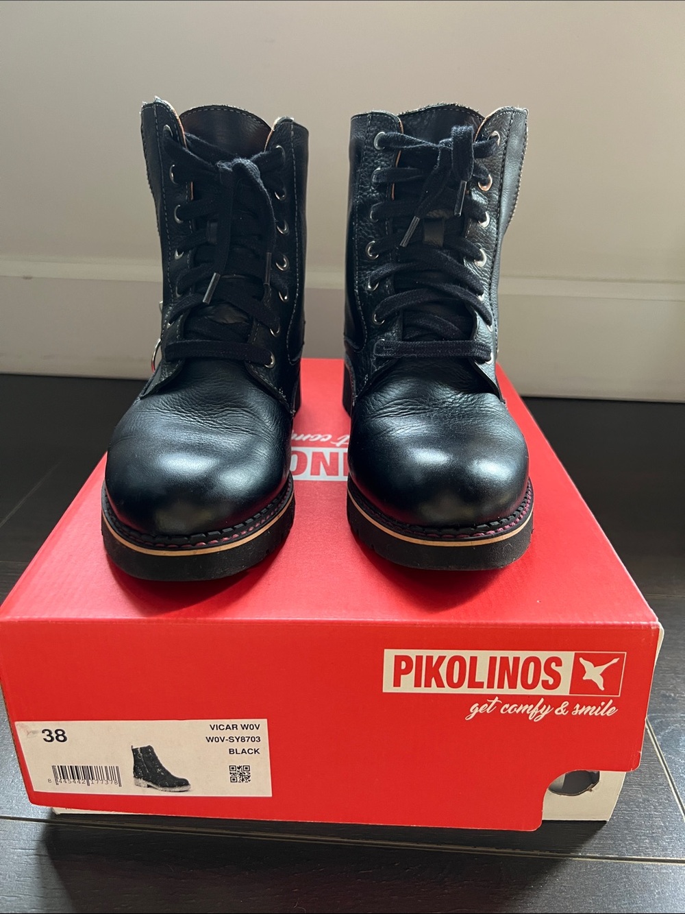 Pikolinos Vicar Style Black Waterproof Boot Size 38